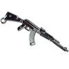 Pendant Zinc Alloy Jewelry Findings, Nobelium Plated, Sub-machine gun, 15x52mm, Sold by PC