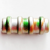 Spray-Painted Acrylic Beads, 31x12mm Hole About:4mm, Sold by Bag