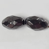 Jewelry findings, CCB Plastic Beads, Plumbum black, Faceted Oval 9x13mm Hole:2.5mm, Sold by Bag