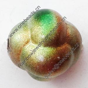Spray-Painted Acrylic Beads, 11x12mm Hole About:2mm, Sold by Bag