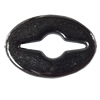 Jewelry findings, CCB Plastic Beads, Plumbum black, Flat Oval 19x27mm Hole:1mm, Sold by Bag