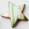 Spray-Painted Acrylic Beads, Star, 28mm Hole About:2mm, Sold by Bag