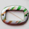 Spray-Painted Acrylic Beads, 45x32mm Hole About:2mm, Sold by Bag