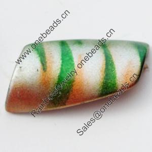 Spray-Painted Acrylic Beads, 30x13mm Hole About:2.5mm, Sold by Bag