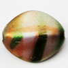 Spray-Painted Acrylic Beads, 22x18mm Hole About:1.5mm, Sold by Bag