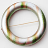 Spray-Painted Acrylic Beads, Donut, 33mm Hole About:2mm, Sold by Bag