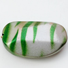 Spray-Painted Acrylic Beads, 40x24mm Hole About:2mm, Sold by Bag