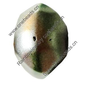 Spray-Painted Acrylic Beads, 13x18mm Hole About:2.5mm, Sold by Bag