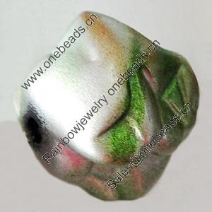 Spray-Painted Acrylic Beads, 18mm Hole About:2.5mm, Sold by Bag