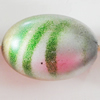 Spray-Painted Acrylic Beads, Oval, 25x18mm Hole About:3.5mm, Sold by Bag