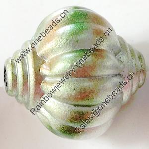 Spray-Painted Acrylic Beads, Lantern, 19mm Hole About:3mm, Sold by Bag