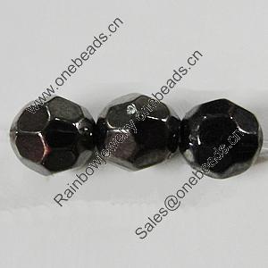 Jewelry findings, CCB Plastic Beads, Plumbum black, 5.5mm Hole:1mm, Sold by Bag