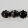 Jewelry findings, CCB Plastic Beads, Plumbum black, 5.5mm Hole:1mm, Sold by Bag