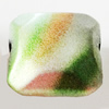 Spray-Painted Acrylic Beads, Square, 14mm Hole About:2mm, Sold by Bag