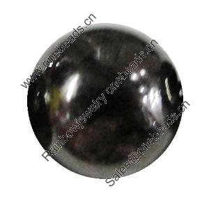 Jewelry findings, CCB Plastic Beads, Plumbum black, Round 8mm Hole:2mm, Sold by Bag