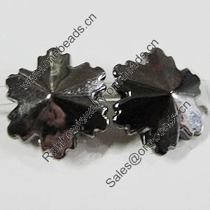 Jewelry findings, CCB Plastic Beads, Plumbum black, Flower 13mm Hole:1mm, Sold by Bag