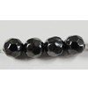 Jewelry findings, CCB Plastic Beads, Plumbum black, Faceted Round 5mm Hole:1mm, Sold by Bag