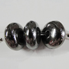 Jewelry findings, CCB Plastic Beads, Plumbum black, Rondelle 10x5mm Hole:2mm, Sold by Bag