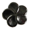 Jewelry findings, CCB Plastic Beads, Plumbum black, Heart Flower 18mm Hole:2mm, Sold by Bag