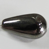 Jewelry findings, CCB Plastic Beads, Plumbum black, Teardrop 12x6mm Hole:1mm, Sold by Bag