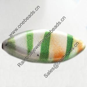 Spray-Painted Acrylic Beads, 30x13mm Hole About:2mm, Sold by Bag