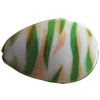 Spray-Painted Acrylic Beads, 38x27mm Hole About:2mm, Sold by Bag