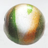 Spray-Painted Acrylic Beads, Flat Round, 11mm Hole About:2mm, Sold by Bag