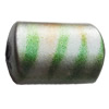 Spray-Painted Acrylic Beads, 18x12mm, Sold by Bag