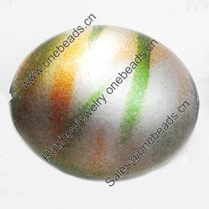 Spray-Painted Acrylic Beads, 25x10mm Hole About:2mm, Sold by Bag