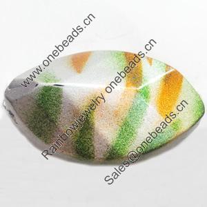 Spray-Painted Acrylic Beads, 28x18mm Hole About:3mm, Sold by Bag