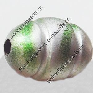 Spray-Painted Acrylic Beads, 14x10mm Hole About:2mm, Sold by Bag