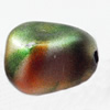 Spray-Painted Acrylic Beads, 17x13mm Hole About:2mm, Sold by Bag