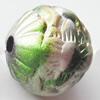 Spray-Painted Acrylic Beads, 15mm Hole About:3mm, Sold by Bag