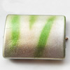 Spray-Painted Acrylic Beads, Rectangle, 25x19mm Hole About:3mm, Sold by Bag