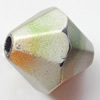Spray-Painted Acrylic Beads, Bicone, 14x13mm Hole About:2mm, Sold by Bag