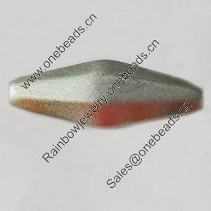 Spray-Painted Acrylic Beads, 24x8mm Hole About:2mm, Sold by Bag
