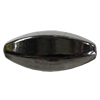 Jewelry findings, CCB Plastic Beads, Plumbum black, Faceted Oval 25x11mm Hole:1mm, Sold by Bag
