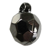 Jewelry findings, CCB Plastic Pendants, Plumbum black, 13x19mm Hole:3.5mm, Sold by Bag