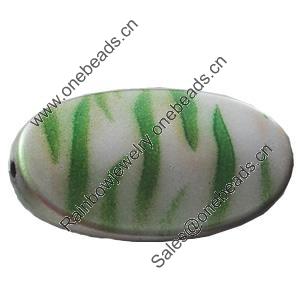 Spray-Painted Acrylic Beads, 51x30mm Hole About:3mm, Sold by Bag