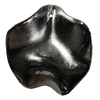 Jewelry findings, CCB Plastic Pendants, Plumbum black, Leaf 33x37mm Hole:1.5mm, Sold by Bag