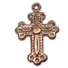 Jewelry findings, CCB Plastic Pendants, Original, Cross 33x48mm Hole:3mm, Sold by Bag