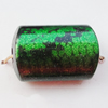 Spray-Painted Acrylic Beads, 18x12mm, Sold by Bag