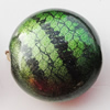 Spray-Painted Acrylic Beads, Flat Round 22mm, Sold by Bag