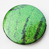 Spray-Painted Acrylic Beads, Flat Round 32mm, Sold by Bag