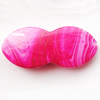 Spray-Painted Acrylic Beads, 32x14mm, Sold by Bag