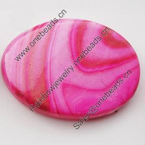 Spray-Painted Acrylic Beads, 29x20mm, Sold by Bag