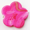 Spray-Painted Acrylic Beads, Flower, 23mm, Sold by Bag
