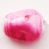 Spray-Painted Acrylic Beads, 16x13mm, Sold by Bag