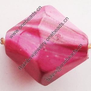 Spray-Painted Acrylic Beads, Bicone, 13mm, Sold by Bag