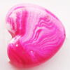 Spray-Painted Acrylic Beads, Heart, 15x16mm, Sold by Bag